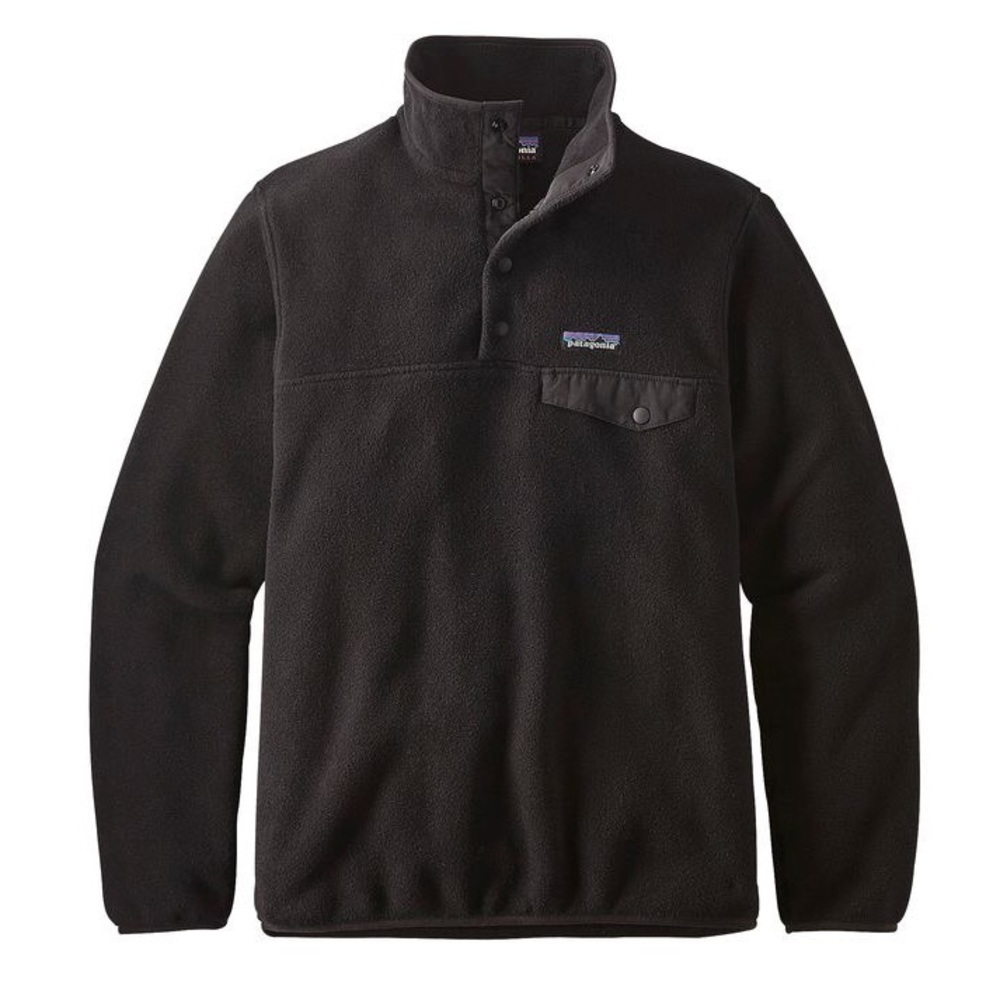 Patagonia Womens Lightweight Synchilla Snap-T Fleece Pullover Black